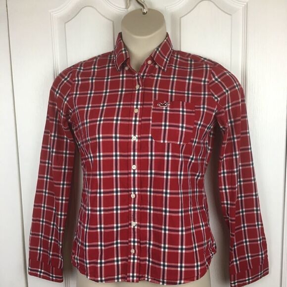 Hollister Plaid Button Down Shirt - Picture 1 of 4